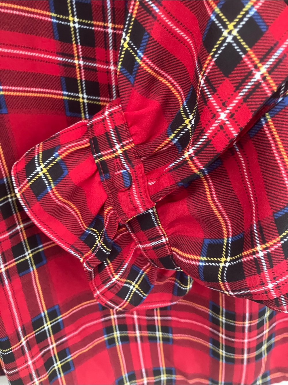 J. Crew Red Tartan Blouse - Picture 5 of 7